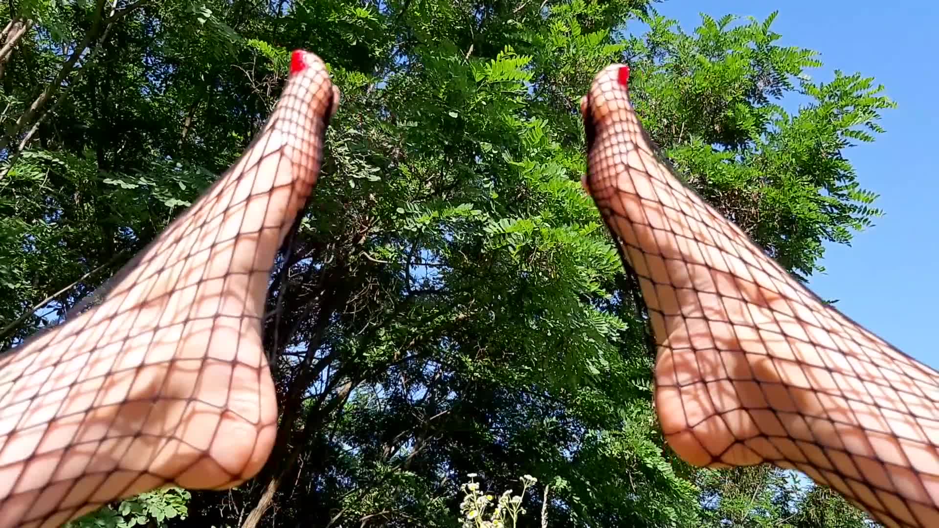 Fishnet foot fetish, Worship my foot, Foot Fetish, Fishnet foot sexy play outdoor (ph5fe76f3f5c86d)